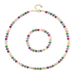 Parure in argento con Quarzo (Adela Silber)