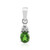 Russian Diopside Silver Pendant