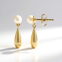 Orecchini in argento con Perla d'Acqua Dolce Color Crema