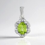 Pendentif en argent et Péridot de l'Arizona