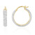 Pendientes en plata con Topacio blanco