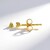 Orecchini in argento con Diamante Giallo I3