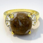 Bague en argent et Quartz Dinosaure
