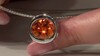 Colgante en plata con Topacio naranja (MONOSONO COLLECTION)