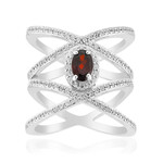 Anillo en plata con Granate