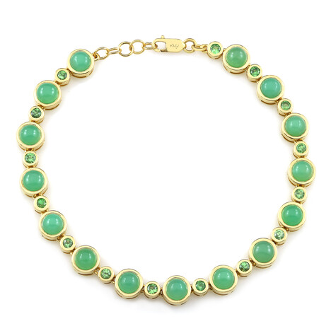 Bracciale in argento con Crisoprasio (KM by Juwelo)
