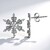 Boucles d'oreilles en argent et Zircon