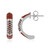 Mozambique Garnet Silver Earrings