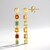 Orecchini in argento con Zaffiro Fancy