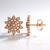 Orecchini in argento con Diamante Argyle Rose de France I1 (Annette)