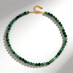 Collana in argento con Quarzo Verde