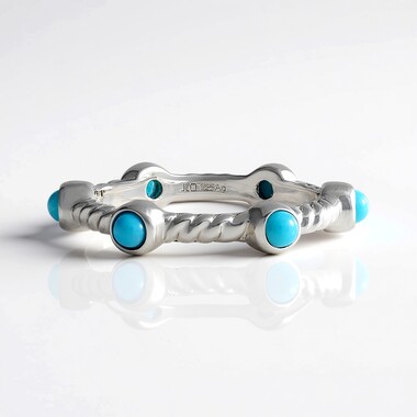 Anillo en plata con Turquesa bella durmiente (Faszination Türkis)