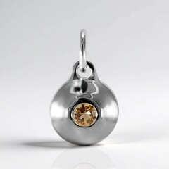 Ciondolo in argento con Topazio Imperiale Ouro Preto