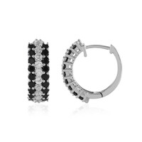 Orecchini in argento con Spinello Nero