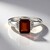 Anello in argento con Granato Essonite