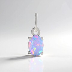 Ciondolo in argento con Opale di Welo