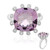 Anello in argento con Ametista Rose de France