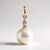 Pendentif en or et Perle blanche de culture d'eau douce (TPC)