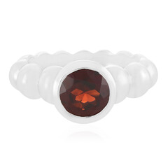 Mosambik-Granat-Silberring