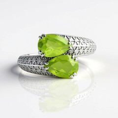 Anello in argento con Peridoto (de Melo Essence)