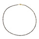 Collier en argent et Saphir chocolat