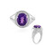 Anillo en plata con Amatista de Siberia (de Melo Essence)