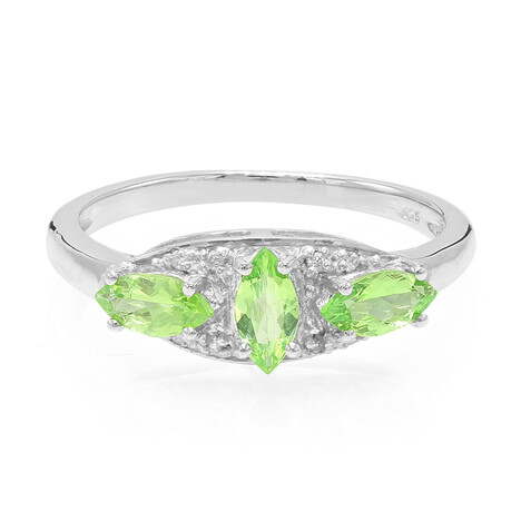 Merelani-Granat-Silberring