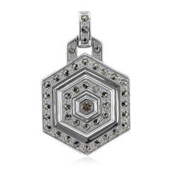 Ciondolo in argento con Diamante Rose de France SI1 di Argyle (Annette classic)
