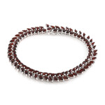 Bracciale in argento con Granato Mozambico