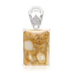 Dinosaurier-Quarz-Silberanhänger