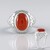 Anello in ottone con Onice Rossa (Juwelo Style)
