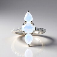 Zilveren ring met een Welo-opaal (Adela Silber)