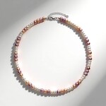 Collana in argento con Perla d'Acqua Dolce Rosa