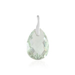 Grüner Amethyst-Platinanhänger