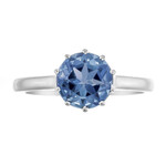 Londonblauer Topas-Goldring