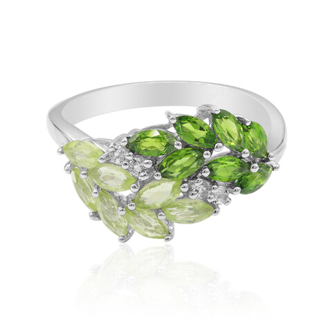 Anello in argento con Peridoto