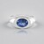Bague en argent et Kyanite du Népal
