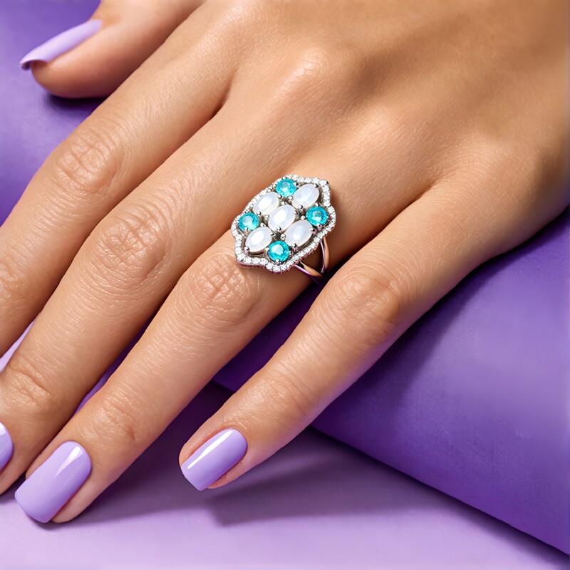 Edelstein-Silberring