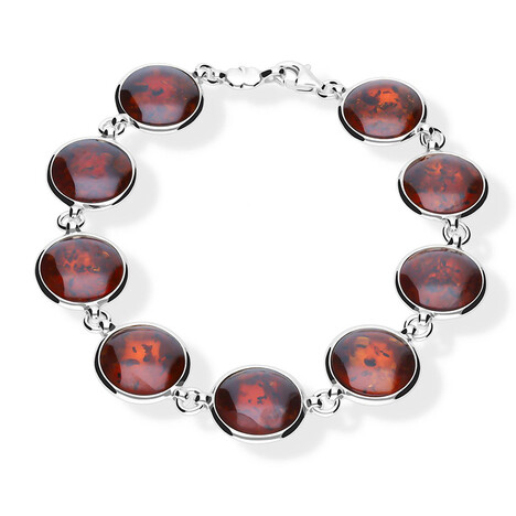 Baltischer Bernstein-Silberarmband (dagen)