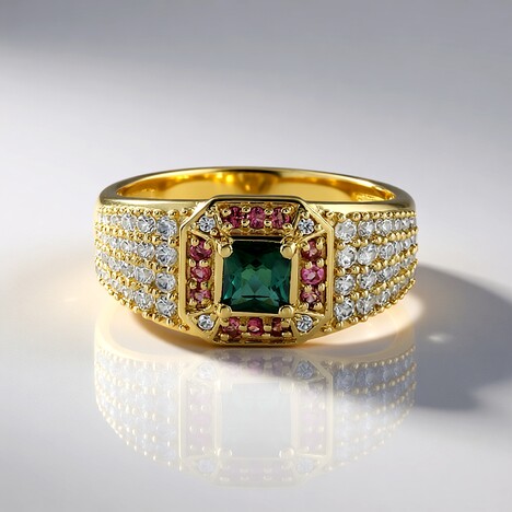 Anello in oro con Indicolite (Adela Gold)