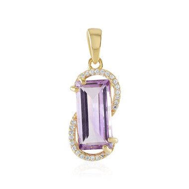 Ciondolo in argento con Ametista Rose de France