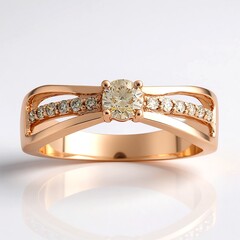 Anello in oro con Diamante Rose de France VS1 di Argyle