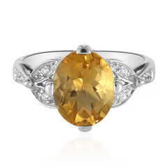 Anillo en plata con Citrino