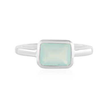 Aqua-Chalzedon-Silberring