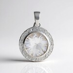 Ciondolo in argento con Quarzo Blue Moon
