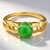 Anello in argento con Crisoprasio Imperiale