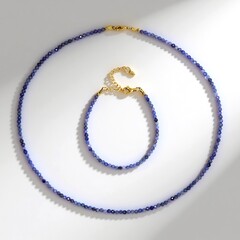 Parure in argento con Tanzanite