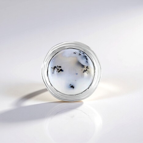 Ciondolo in argento con Agata Dendritica (MONOSONO COLLECTION)