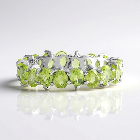 Anello in argento con Peridoto