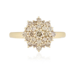I2 Schokoladen-Brillant-Goldring